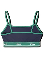 Sportovní podprsenka Fila Candelo tmavě modrá a zelená FAW1203 50004