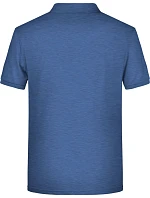 Daiber 8010 Pánské piqué polo z bio bavlny 02.8010 light denim melange