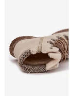 Zateplené dámské trapery Zenaya – světle béžové