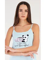 Dámská noční košile na ramínka Coffee Dámská noční košile na ramínka Coffee