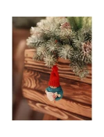 DEKORATIVNÍ PANENKA S TAŠKOU MODRÁ DÍVKA 7,5 CM