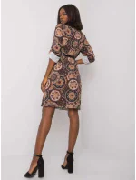 Šaty DHJ SK 12336B.74P hnědá Šaty DHJ SK 12336B.74P hnědá