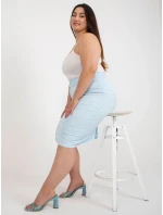 Sukně LK SD 506634.47 světle modrá