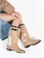 Trendy gumáky LMG-01C dámské hnědé - Sweet Shoes Trendy gumáky LMG-01C dámské hnědé - Sweet Shoes