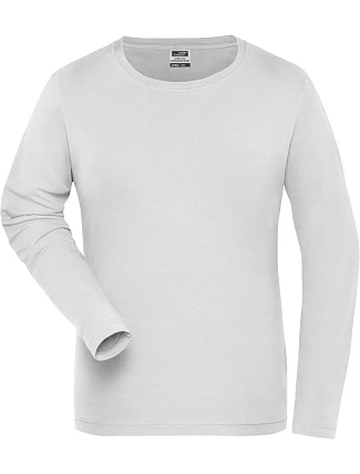 Daiber JN 1803 Dámské pracovní elast. tričko - Solid 02.1803 white