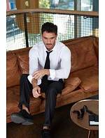 NEOBLU Basile Men Piqué košile s dlouhým rukávem 24.3777 optic white NEOBLU Basile Men Piqué košile s dlouhým rukávem 24.3777 optic white