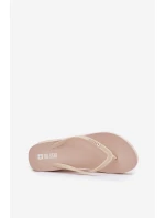 Dámské japonské sandály na klínu Big Star RR274A551 béžové