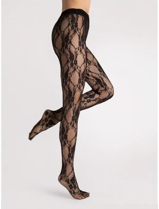 Punčocháče Donatella černé - Fiore