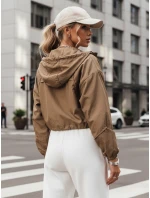 Dámská přechodná bunda s kapucí ISCAR béžová FashionStreet TY4208