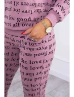 Tmavě růžová sada s potiskem Tmavě růžová sada s potiskem