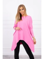 Oversize halenka ve světle růžové barvě Oversize halenka ve světle růžové barvě