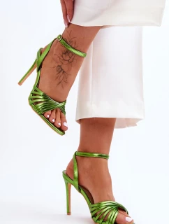 Dámské sandály na vysokém podpatku Zelená My Darling