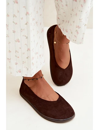 Dámské baleríny barefoot čokoládové Hollin Dámské baleríny barefoot čokoládové Hollin