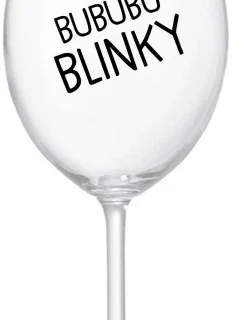 BUBUBUBLINKY - priehľadný pohár na víno 350 ml