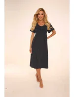 Dlouhá dámská noční košile s krátkými rukávy 441 JULIETTE Dlouhá dámská noční košile s krátkými rukávy 441 JULIETTE