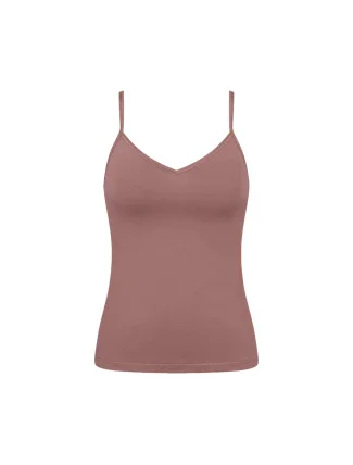 Dámské tílko GO Daily Cotton Spaghetti Top - BROWN - hnědé 1141 - SLOGGI Dámské tílko GO Daily Cotton Spaghetti Top - BROWN - hnědé 1141 - SLOGGI