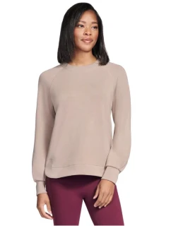 Skechers Skechluxe Elevate Crewneck LT152-TPBR Beige L