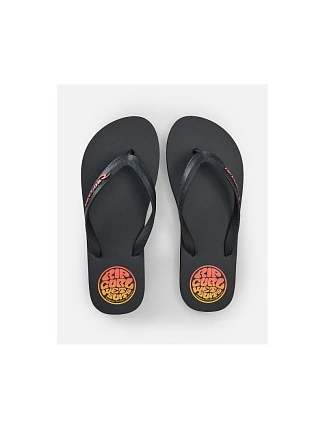 Pánské žabky RIP CURL Icons Of Surf Bloom Open Toe, černé