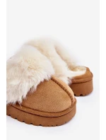 Dětské pantofle s kožešinou Birasta