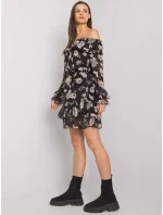 Šaty DHJ SK 15015.56P černá a béžová Šaty DHJ SK 15015.56P černá a béžová