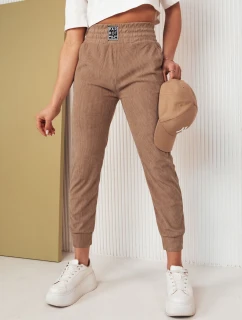 Dámské manšestrové kalhoty LORIST camel FashionStreet UY2057