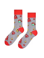 Vzorované pánské ponožky Steven art.136 Srdíčka