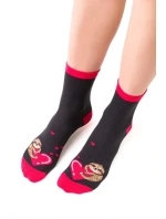 Dámské ponožky Steven art.136 Srdce