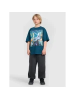 Chlapecké tričko oversize s potiskem 4F 4FJRAW25TTSHM3061-46S