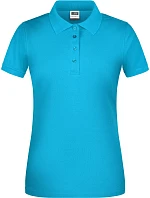 Daiber JN 873 Dámské pracovní bio piqué polo 02.0873 turquoise
