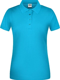 Daiber JN 873 Dámské pracovní bio piqué polo 02.0873 turquoise
