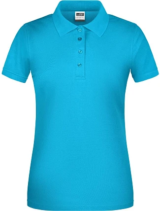 Daiber JN 873 Dámské pracovní bio piqué polo 02.0873 turquoise