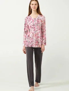Vamp - Květinové dámské pyžamo 21040 - Vamp