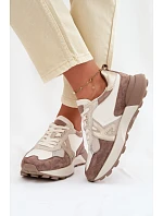 Dámské semišové tenisky Kobbo 66954 béžové