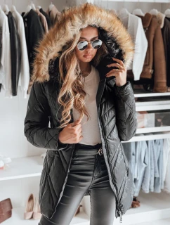 Dámská prošívaná zimní bunda SOLARIS černá FashionStreet TY4007