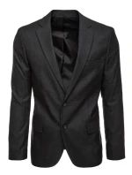 Pánské jednořadové sako černé FashionStreet MX0626 Pánské jednořadové sako černé FashionStreet MX0626