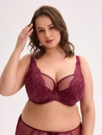 Gaia poloměkká podprsenka BSM 1313 Jovana Maxi Maroon