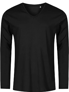 Promodoro 1460 Pánské tričko do V s dl. rukávem - X.O 40.1460 black