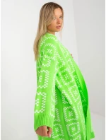 Dámský svetr LC SW 0296 fluo zelený