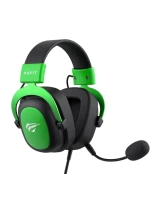 Herní sluchátka Havit H2002d černá/zelená