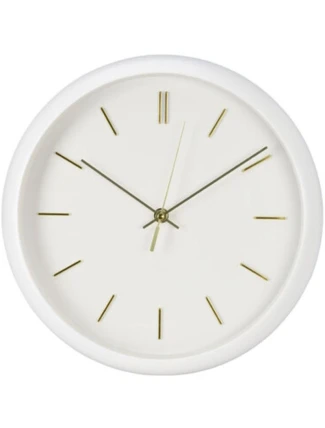 Nástěnné hodiny PP 30x4,5 cm BÍLÉ