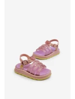 Vonné dětské sandálky na suchý zip ZAXY NN385020 fialové