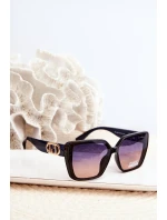 Dámské sluneční brýle s ozdobným prvkem UV400 modré