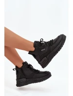 Dámské sportovní boty na platformě Big Star SS274509 Černé