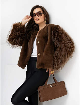 Bunda MBM KR 25 62.00P hnědá Bunda MBM KR 25 62.00P hnědá