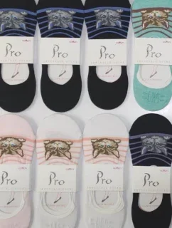 Dámské ponožky se silikonem PRO 20420 36-40 MIX