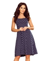 241-1 STELLA Šaty se skládaným výstřihem - BLUE DREAMS