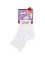 Dámské ponožky s ozdobným lemem TRENDY COTTON SOCKS - BELLINDA - bílá Dámské ponožky s ozdobným lemem TRENDY COTTON SOCKS - BELLINDA - bílá