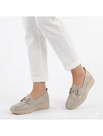 Dámská obuv na platformě, zlatá M.Daszynski MR1840