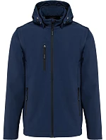Kariban K 422 Unisex 3-vrstvá softshellová bunda s kapucí 20.K422 navy