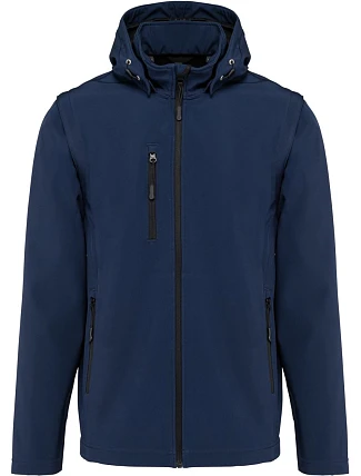 Kariban K 422 Unisex 3-vrstvá softshellová bunda s kapucí 20.K422 navy